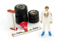 Gilles Villeneuve ‘Ferrari Accessory Set’ (figurine; wheels & tyres; front & rear wing)