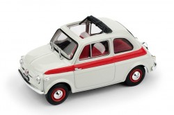 Fiat Nuova 500 Sport 1959 (open roof / white & red)