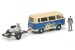 Ford FK1000 minibus with trailer, Vespa motor scooter & figurine