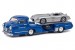Mercedes-Benz ‘Blue Wonder’ 1954 Transporter with 300 SLR & Alfred Neubauer figurine