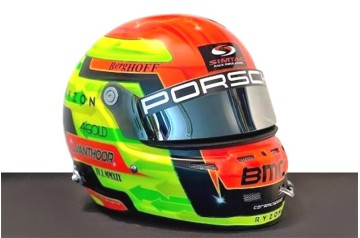 Laurens Vanthoor race helmet 2022 Nürburgring 24 Hours (Manthey Grello Racing)