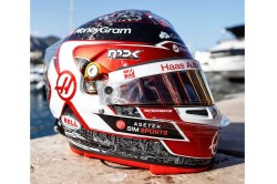 Kevin Magnussen F1 race helmet 2023 Monaco Grand Prix (MoneyGram Haas F1 Team)