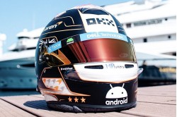 Oscar Piastri F1 race helmet 2023 Monaco Grand Prix (McLaren F1 Team)