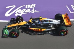 McLaren MCL60 #4 British Grand Prix 2023 (Lando Norris - 2nd) with pit board