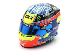 Oscar Piastri race helmet 2024 (McLaren Formula 1 Team) Oscar Piastri race helmet 2024 (McLaren Formula 1 Team)