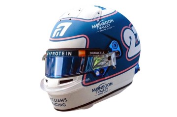 Alexander Albon race helmet 2024 Monaco Grand Prix (Williams Racing)