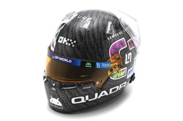 Lando Norris race helmet 2023 Singapore Grand Prix (McLaren Formula 1 Team)