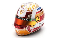 Pierre Gasly race helmet 2023 (BWT Alpine F1 Team)