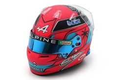 Esteban Ocon F1 race helmet 2023 Miami Grand Prix (BWT Alpine F1 Team)