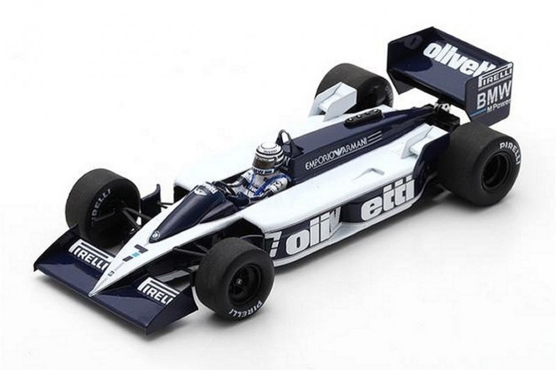  OPO 10 - Formula 1 car 1:43 Compatible with BRABHAM BT55# 7  Riccardo Patrese 1986 (FD110) : Toys & Games