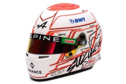 Esteban Ocon race helmet 2023 Japanese Grand Prix (BWT Alpine F1 Team)