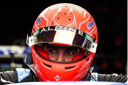 Esteban Ocon race helmet 2023 Azerbaijan Grand Prix 2023 (BWT Alpine F1 Team)