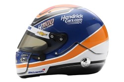 Kyle Larson 2024 Arai race helmet (Arrow McLaren HendrickCars.com H1100)